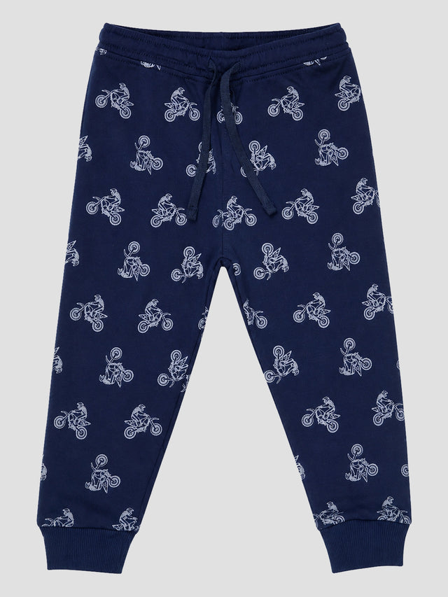 Baby Boys Printed Track Pant with Easy Movement Comfort for Casual Wear, Playtime and Everyday Lounge Use - Pack of 1