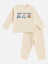 Baby Boys Printed Cotton Full Sleeve T-Shirt and Pajami Set with Lower for Casual Wear and Sleepwear Comfort
