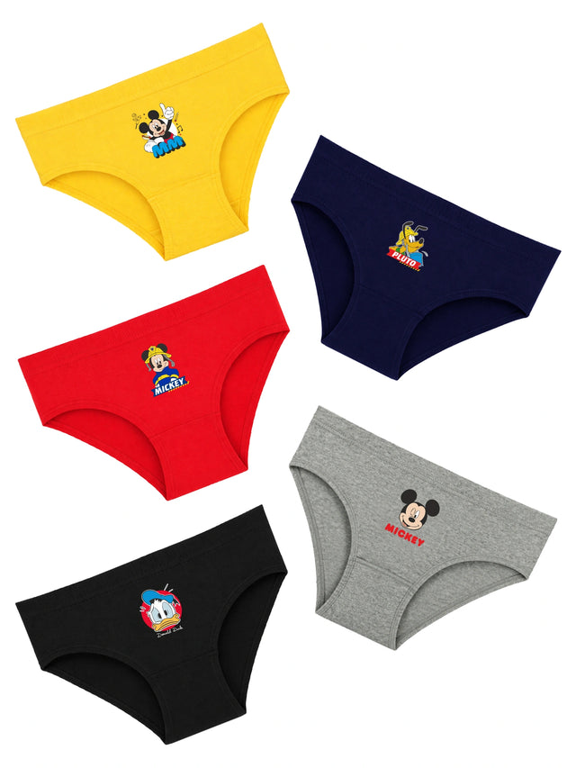 Boys Mickey & Friends Brief Inner Elastic Pack of 5 - Bodycare
