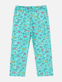 Girls Printed Capri with Easy Movement Fit, Casual Bottom Wear Comfort and Everyday Wardrobe Essential Styling