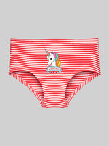 Girls 100% Cotton Panty with Soft Inner Elastic Comfort, Smooth Underwear Fit and Everyday Essentials - Pack of 3