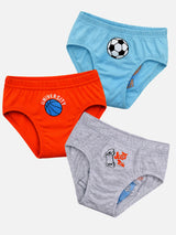 Boys Cotton Brief Inner Elastic Pack of 3