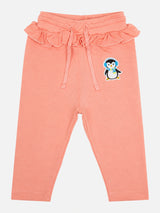 Baby Girls Cotton Printed Track Pant Joggers with Regular Fit for Casual Wear, Lounge Comfort and Easy Movement - Pack of 1