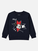 Baby Girls Minnie & Friends Printed Round Neck Full Sleeve Sweatshirt for Casual Styling and Everyday Comfort