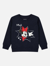 Baby Girls Minnie & Friends Printed Round Neck Full Sleeve Sweatshirt for Casual Styling and Everyday Comfort