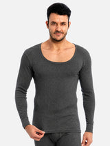 Men Round Neck Full Sleeves Thermal Top for Winter Base Layering, Cold-Weather Comfort and Everyday Innerwear - Pack of 1