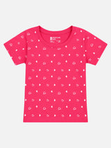 Baby Girls Antiviral 100% Cotton T-Shirt for Comfortable Regular Use and Everyday Casual Wear Essentials