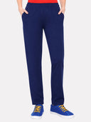 Women 100% Cotton Track Pant with Side Pockets, Regular Fit Jogger Styling and Active Wear Comfort Essentials
