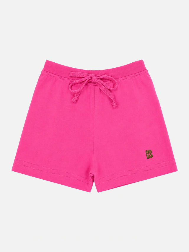 Baby Girls 100% Cotton Solid Shorts for Everyday Casual Wear, Easy Movement and Lounge Comfort - Pack of 1