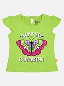 Baby Girls Round Neck Half Sleeve T-Shirt for Casual Dressing, Easy Movement and Regular Wardrobe Use - Pack of 1