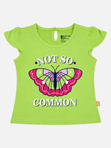 Baby Girls Round Neck Half Sleeve T-Shirt for Casual Dressing, Easy Movement and Regular Wardrobe Use - Pack of 1