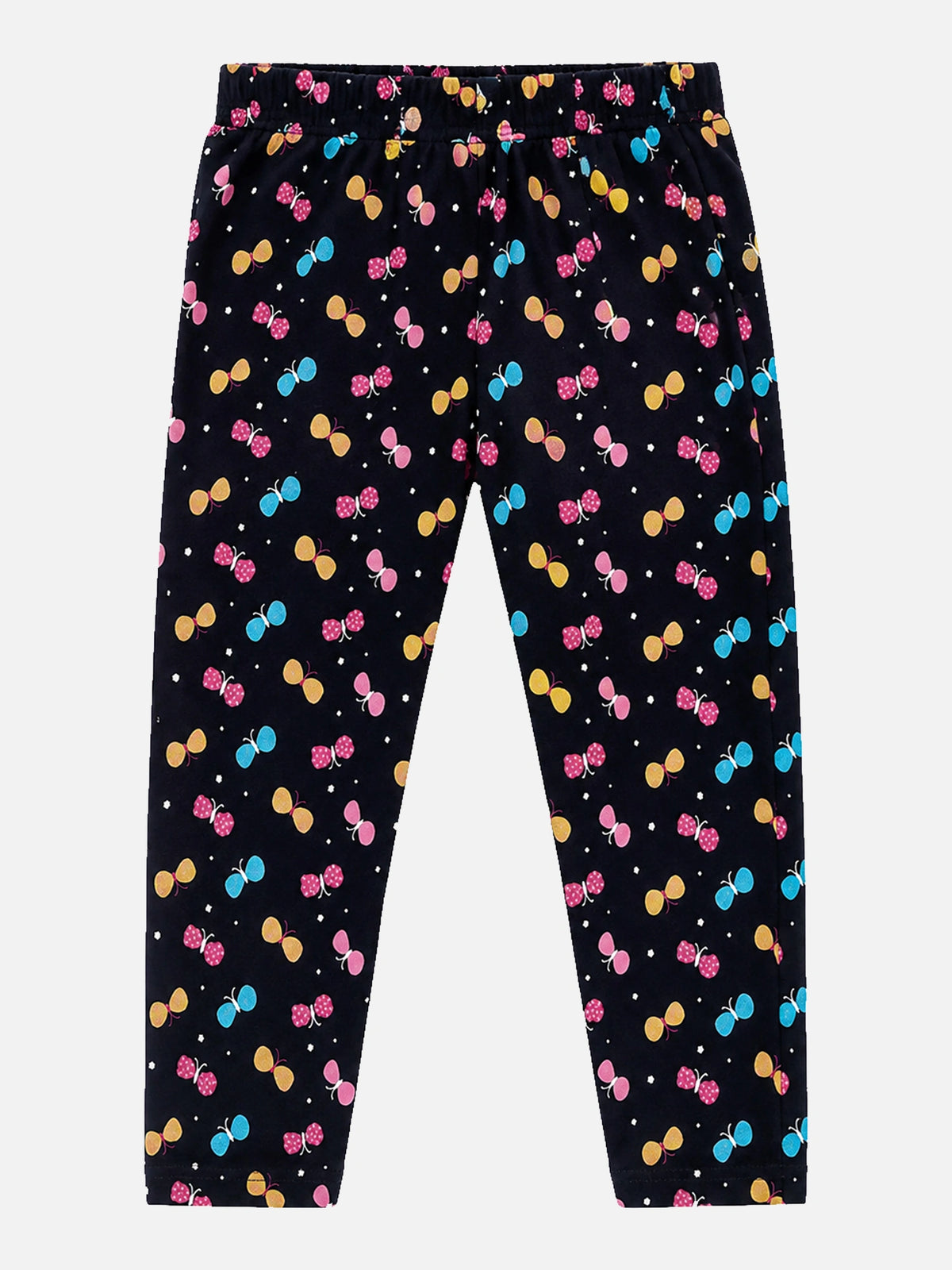 Girls 100% Cotton Printed Track Pant with Side Pockets and Regular Fit Jogger Styling for Comfortable Kids Activewear