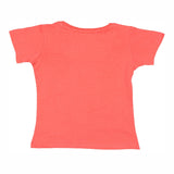 Baby Girls Round Neck Half Sleeve T-Shirt for Casual Wear, Easy Movement, Everyday Comfort and Regular Use