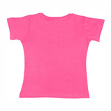 Baby Girls Round Neck Half Sleeve T-Shirt for Casual Wear, Easy Movement, Everyday Comfort and Regular Use