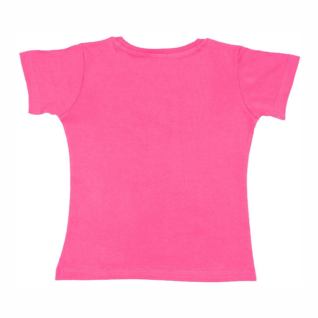 Baby Girls Round Neck Half Sleeve T-Shirt for Casual Wear, Easy Movement, Everyday Comfort and Regular Use