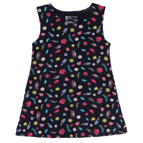 Bodycare Girls Cotton Frock Round Neck Sleeveless Pack Of 2