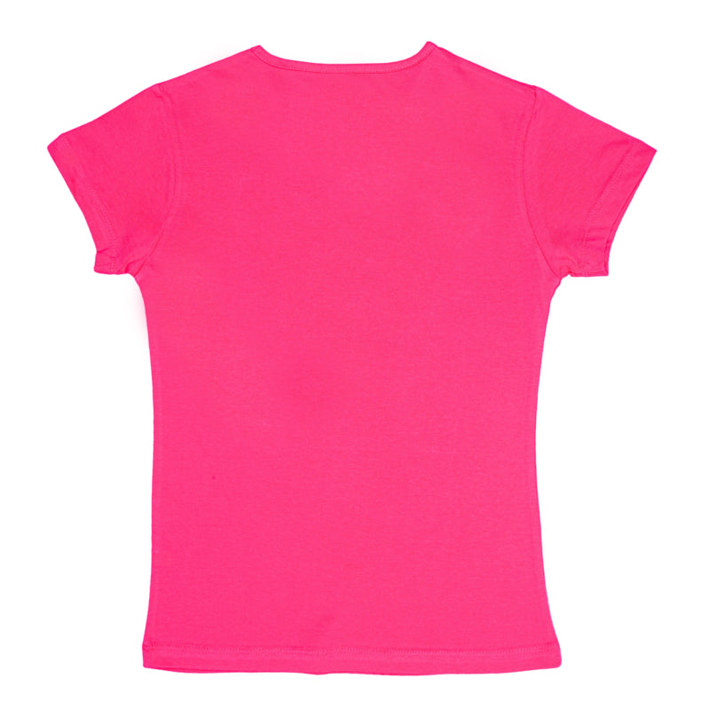 Girls 100% Cotton Round Neck Half Sleeves T-Shirt for Casual Styling, Easy Movement and Everyday Comfort