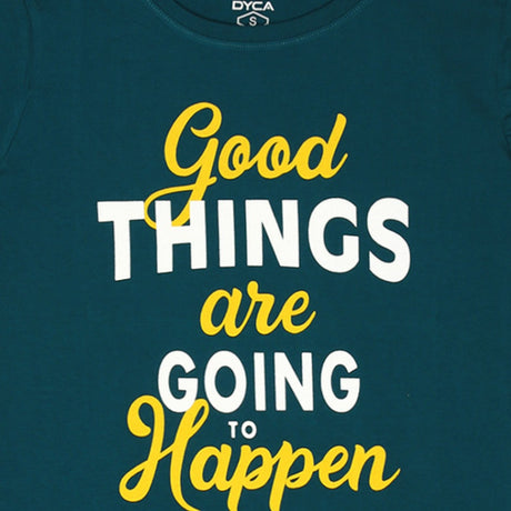 DYCA Women Round Neck Half Sleeves Tshirt