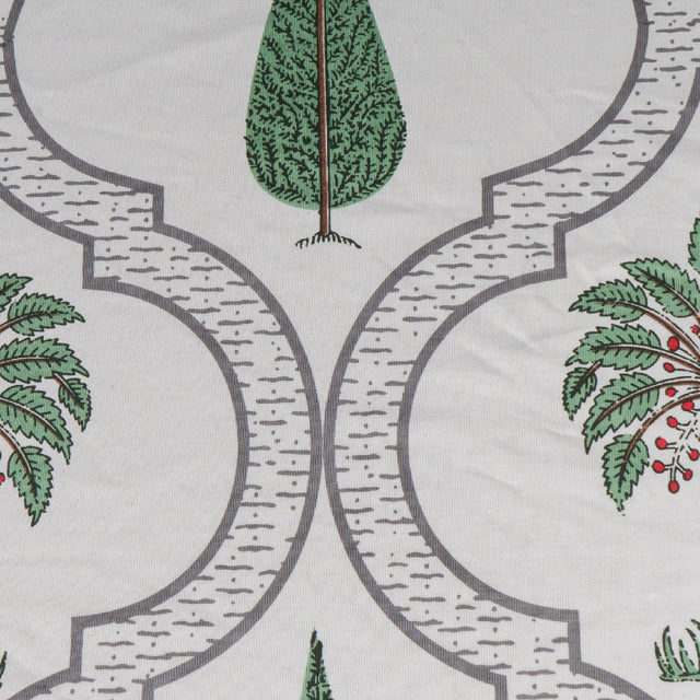 King Size Hosiery Fitted Bedsheet Botanical Print - Bodycare