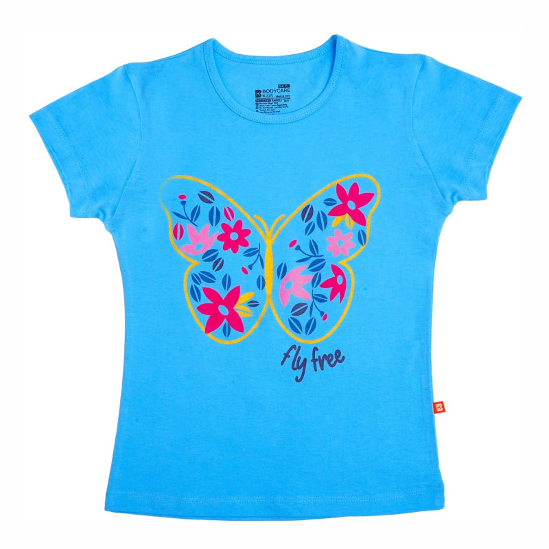 Bodycare Girls Round Neck Half Sleeves Tshirt