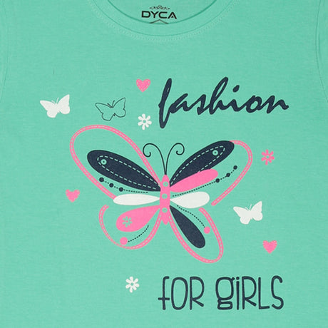 Dyca Girls Round Neck Half Sleeves Tshirt