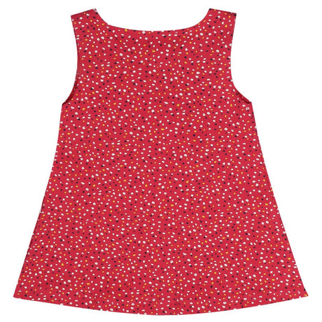 Bodycare Girls Cotton Frock Round Neck Sleeveless Self Design