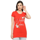 DYCA Women T-shirt Round Neck Half Sleeves