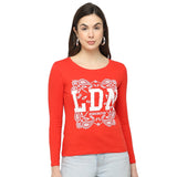 DYCA Women T-shirt Round Neck Full Sleeves