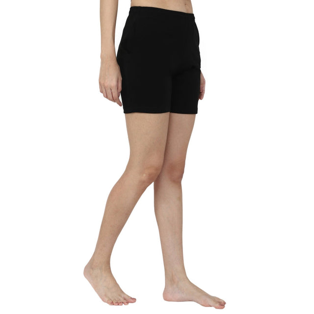 Women 100% Cotton Shorts Side Pockets - Bodycare