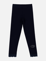 Girls Cotton Spandex Leggings Inner Elastic Stretch Pack of 6