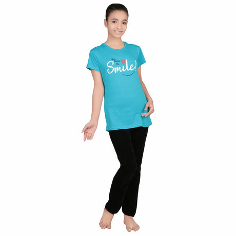 Bodycare Girls Round Neck Half Sleeves Tshirt