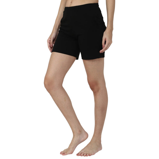 Women 100% Cotton Shorts Side Pockets - Bodycare