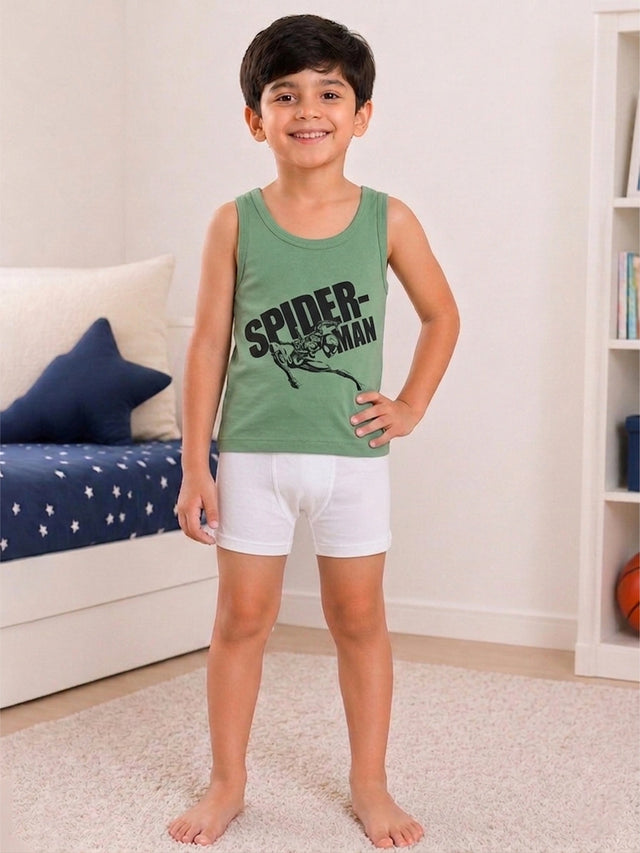 Boys Sleeveless Innerwear Vest for Everyday Comfort, Easy Layering and Regular Wardrobe Essentials for Daily Use Pack of 3