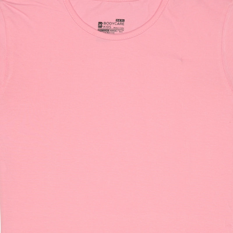 Bodycare Girls Cotton Round Neck Half Sleeves Tshirt Pack Of 2