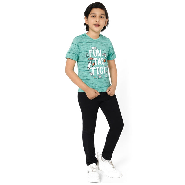 Boys 100% Cotton T-Shirt Round Neck Half Sleeves Pack of 1 - Bodycare