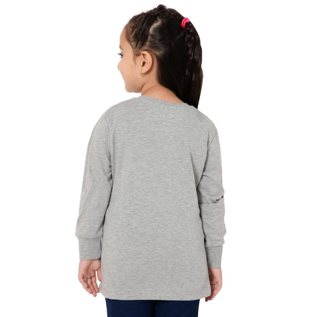 Girls 100% Cotton T-Shirt Round Neck Full Sleeves Pack of 1 - Bodycare
