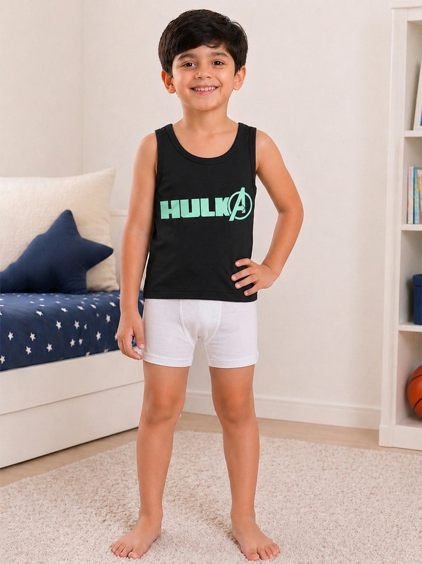 Boys Avengers Vest Round Neck Sleeveless - Pack of 6