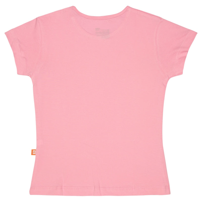 Bodycare Girls Cotton Round Neck Half Sleeves Tshirt Pack Of 2