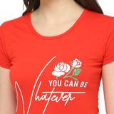 DYCA Women T-shirt Round Neck Half Sleeves