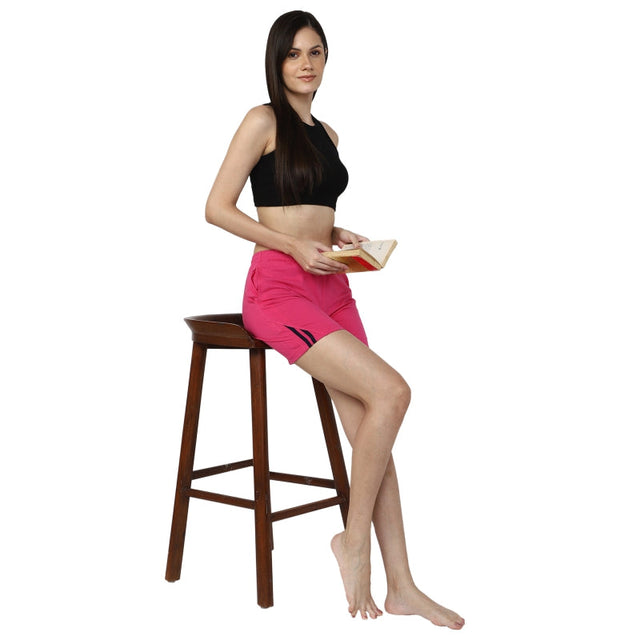 Women 100% Cotton Shorts Side Pockets - Bodycare