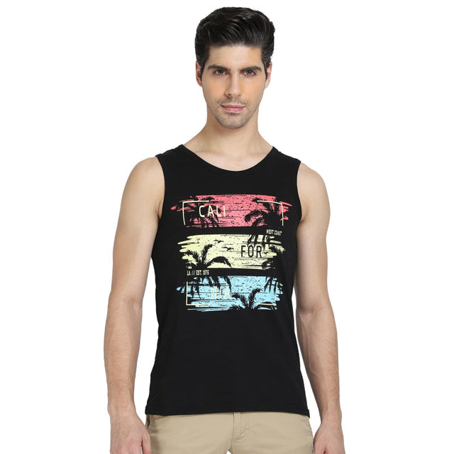 Men T-Shirt Round Neck Sleeveless - Bodycare