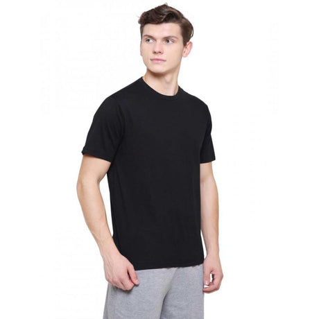 Men 100% Cotton T-Shirt Round Neck Half Sleeves