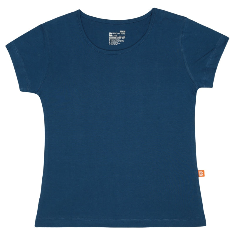 Bodycare Girls Cotton Round Neck Half Sleeves Tshirt Pack Of 2