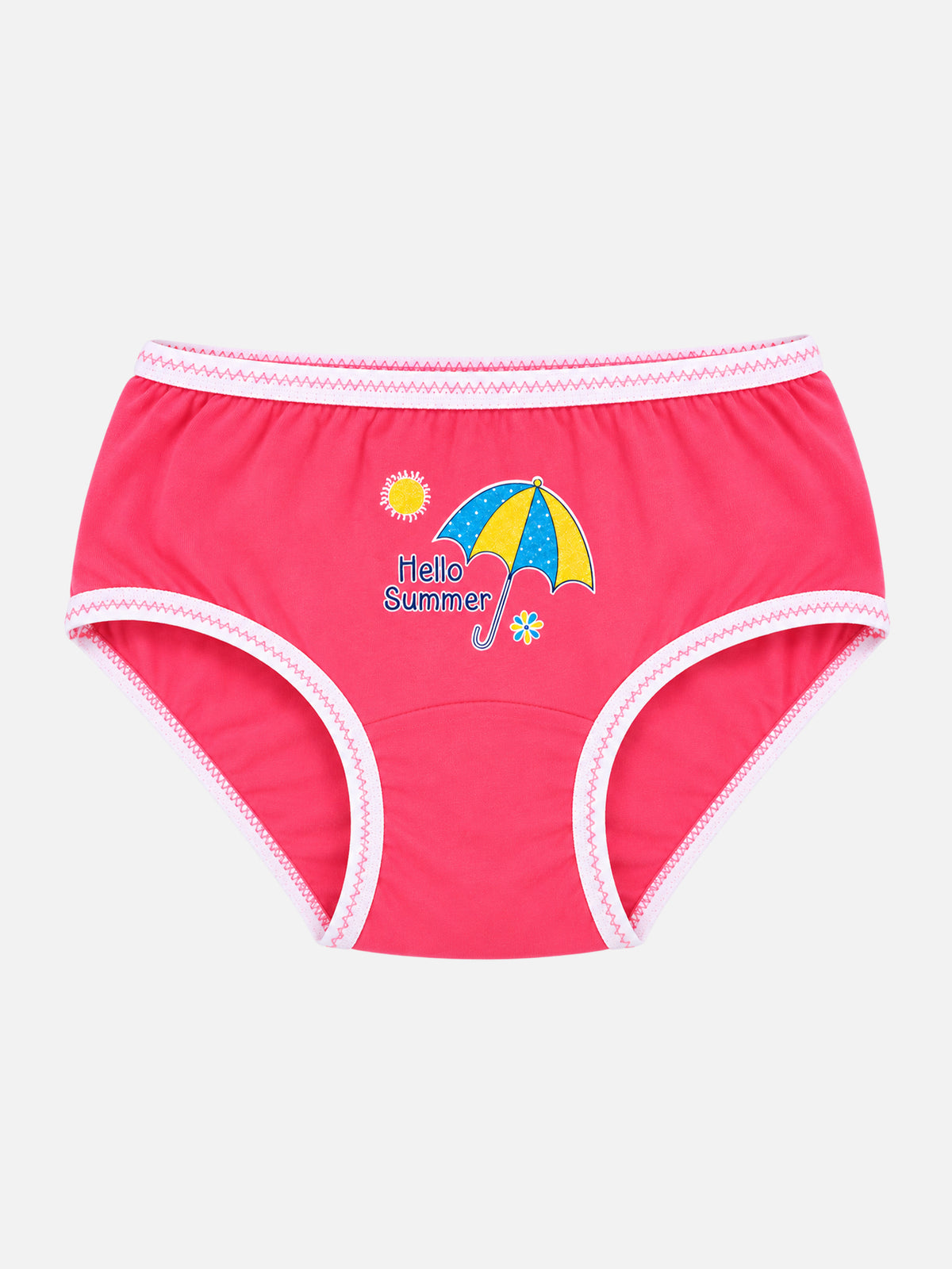 Girls Printed Innerwear Panty with Top Elastic for Everyday Comfort, Easy Fit and Wardrobe Essentials - Pack of 3