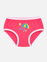 Girls Printed Innerwear Panty with Top Elastic for Everyday Comfort, Easy Fit and Wardrobe Essentials - Pack of 3