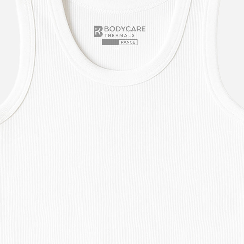 Quilt Bodycare Antibacterial Unisex Thermal Tops Round Neck Sleeveless Pack Of 2