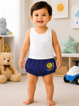 Baby Boys Inner Elastic Trunk Underwear for Daily Comfort, Smooth Movement and Regular Innerwear Use - Pack of 3