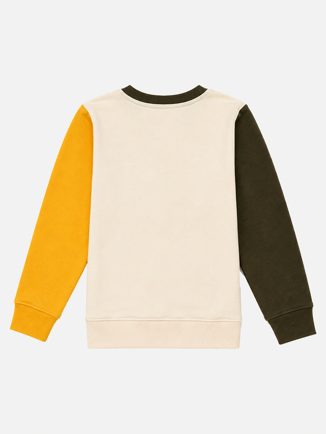 Boys French Terry Printed Full Sleeve Sweatshirt with Soft Cotton Winter Comfort and Regular Wardrobe Use