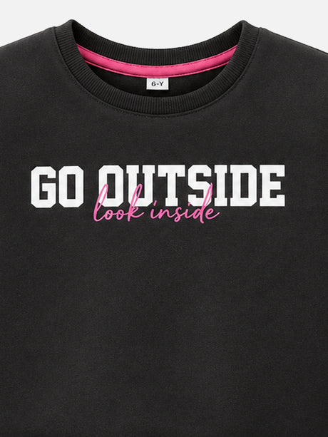 Girls Sweatshirt Round Neck Full Sleeves