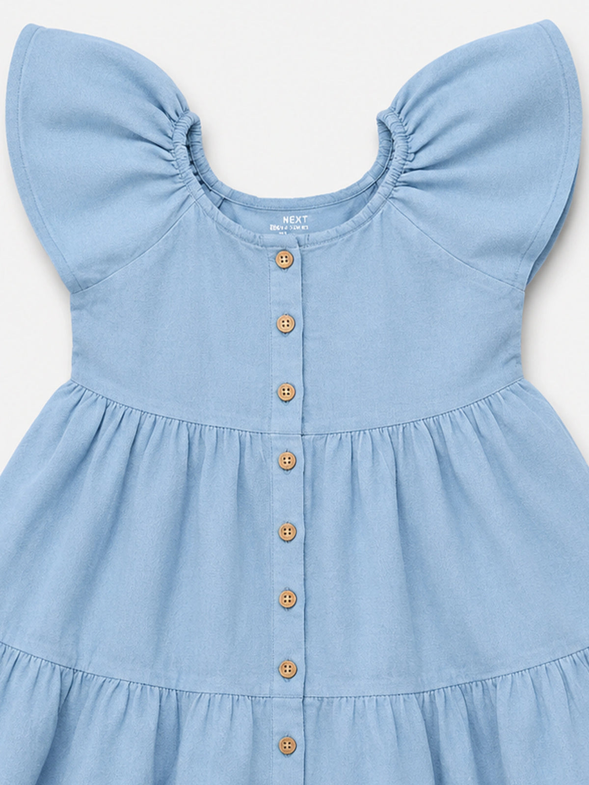 Girls Round Neck Half Sleeve Frock with Soft Cotton Fabric and Floral Embroidery for Parties and Special Occasions